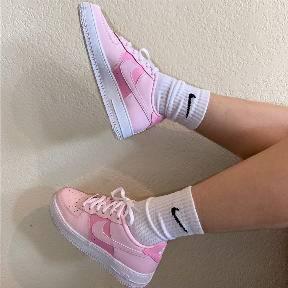 pink nike air force 1 in “pink foam”